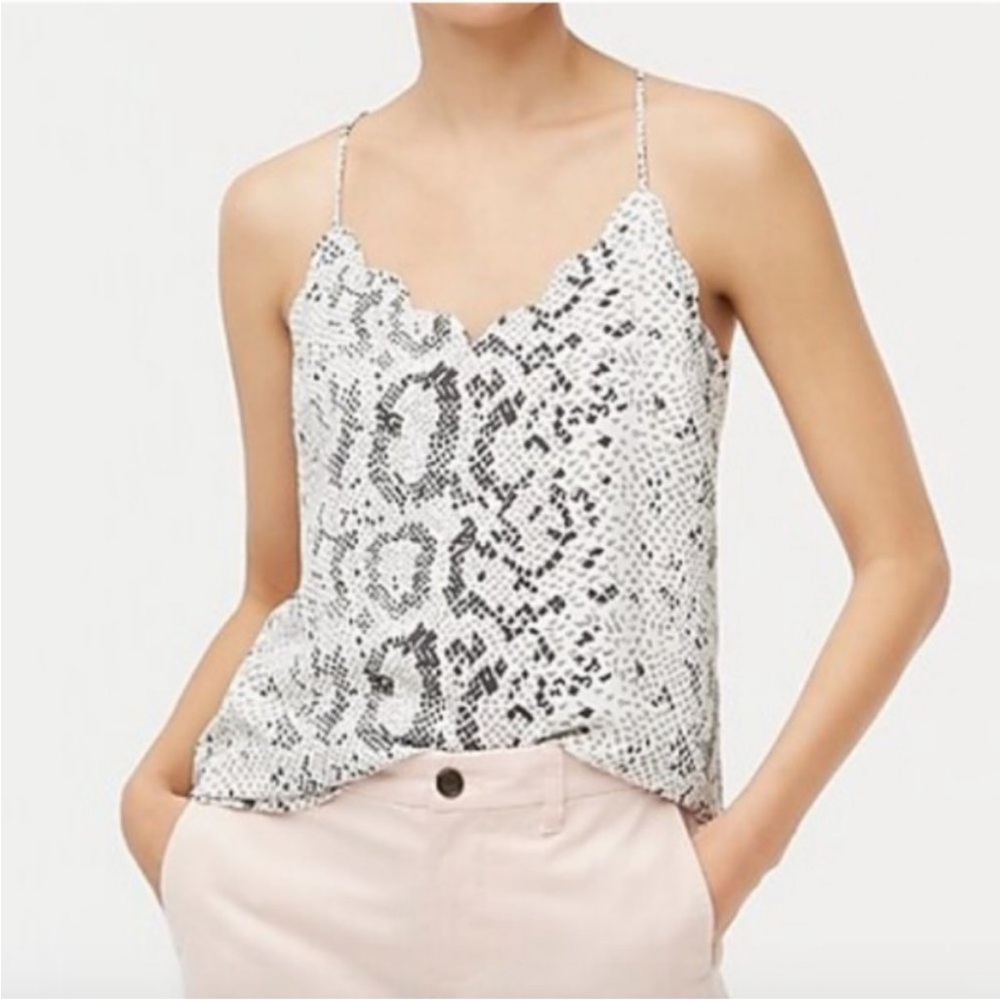 J. Crew Scalloped Cami Top